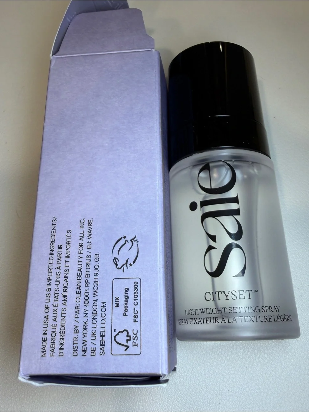 Saie Cityset Lightweight Setting Spray — Clear 30ml